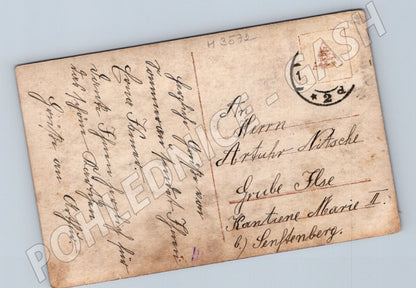 Pohlednice vánoční Německo secesní kolor (M3572)