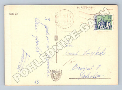 Pohlednice Slovensko Poprad panorama Vysoké Tatry 1941 (M35731)