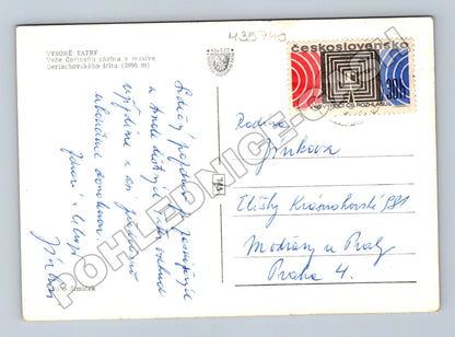 Pohlednice Slovensko Vysoké Tatry Gerlachovský štít 1968 (M35740)