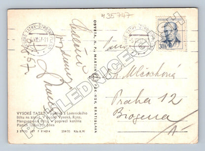 Pohlednice Slovensko Vysoké Tatry hory 1957 (M35747)