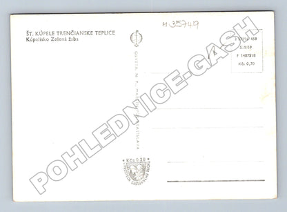 Pohlednice Slovensko Trenčianske Teplice Zelená Žaba 1959 (M35749)
