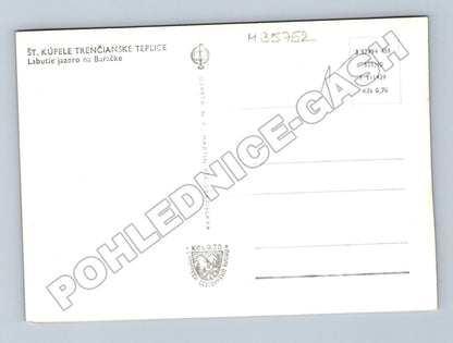 Pohlednice Slovensko Trenčianske Teplice Labutie jazero (M35752)