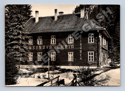 Pohlednice Slovensko Nízké Tatry Björnsonova chata 1963 (M35787)