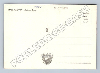 Pohlednice Slovensko Malé Karpaty chata na Babe 1959 (M35789)
