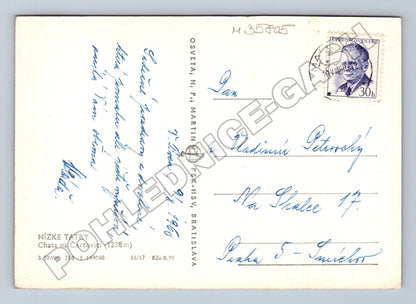 Pohlednice Slovensko Nízké Tatry Chata na Čertovici 1960 (M35805)