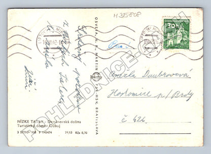 Pohlednice Slovensko Nízké Tatry Demänovská dolina Odboj 1962 (M35808)