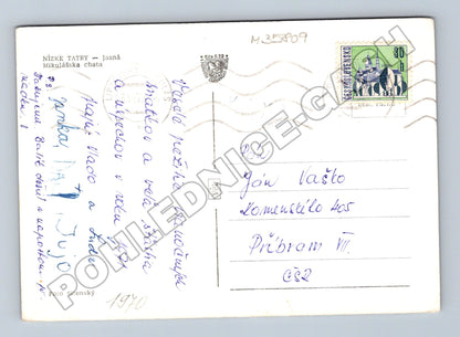 Pohlednice Slovensko Nízké Tatry Mikulášska chata 1971 (M35809)