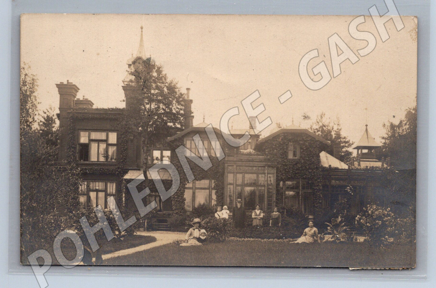 Pohlednice vila Kostelec n Orlicí Bedřich Hanuš (M3581)