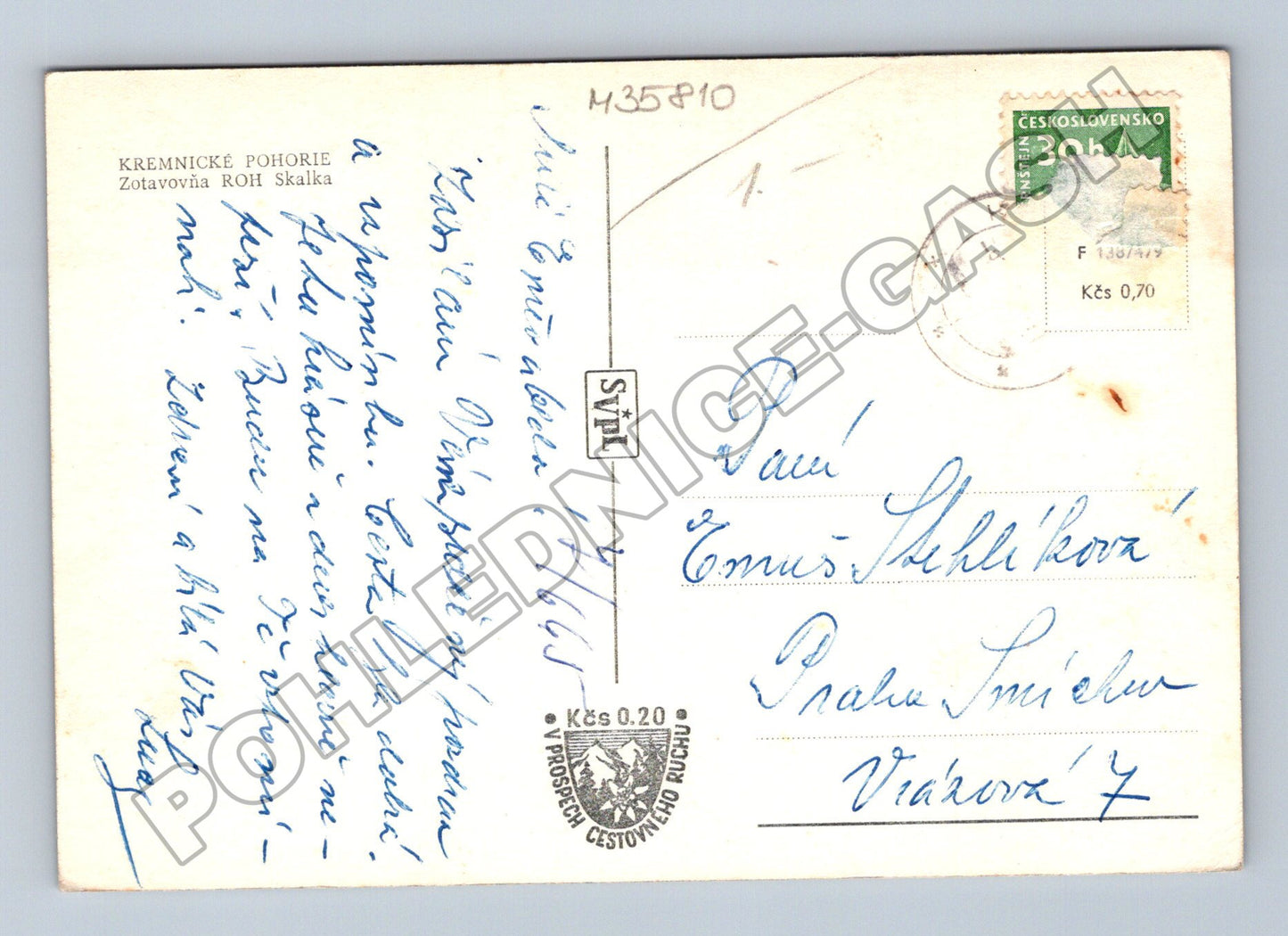 Slovensko Kremnické Pohorie Zotavovňa ROH Skalka 1965 (M35810)