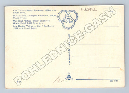 Pohlednice Slovensko Starý Smokovec hotel 1940 (M35812)