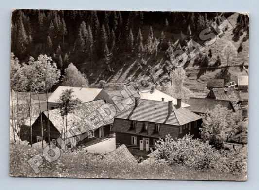 Pohlednice Slovensko Vyšná Boca Chata Baník 1964 (M35813)