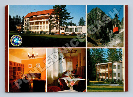 Pohlednice Slovensko Vysoké Tatry hotel lanovka 1970 (M35816)