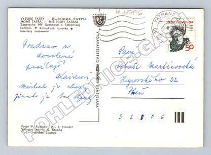 Pohlednice Slovensko Vysoké Tatry hotel lanovka 1970 (M35816)