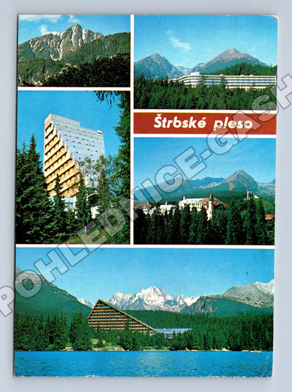 Pohlednice Slovensko Štrbské pleso Vysoké Tatry hotely (M35820)