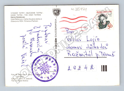 Pohlednice Slovensko Horný Smokovec Vysoké Tatry 1965 (M35821)