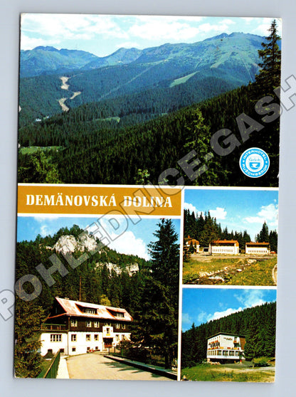 Pohlednice Slovensko Demänovská Dolina hotely 1989 (M35822)