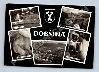 Pohlednice Slovensko Dobšiná jeskyně chata hotel (M35824)