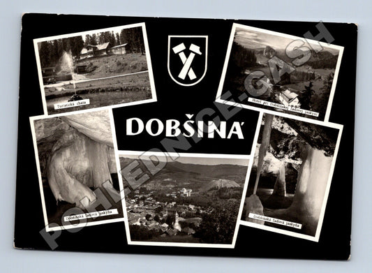 Pohlednice Slovensko Dobšiná jeskyně chata hotel (M35824)