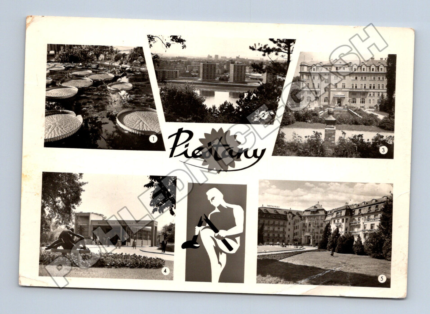 Pohlednice Slovensko Piešťany více pohledů 1968 (M35827)