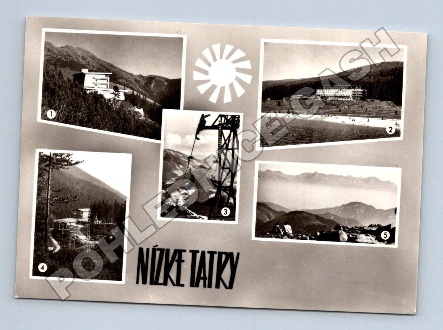 Pohlednice Slovensko Nízké Tatry Hotely a vlek (M35828)