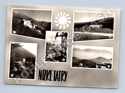 Pohlednice Slovensko Nízké Tatry Hotely a vlek (M35828)