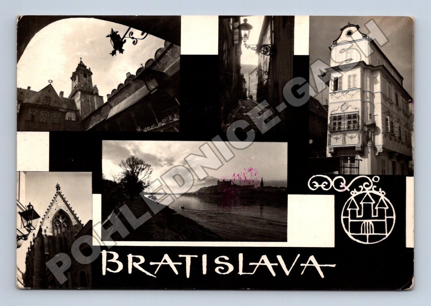 Pohlednice Slovensko Bratislava panorama 1955 (M35832)