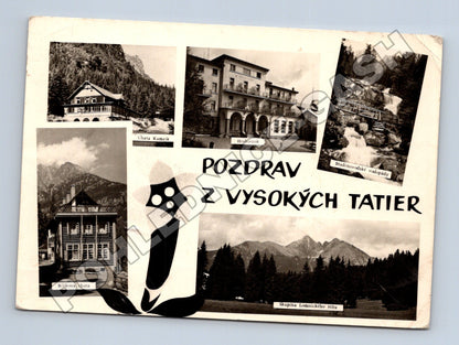 Pohlednice Slovensko Vysoké Tatry více motivů cca 1940 (M35834)