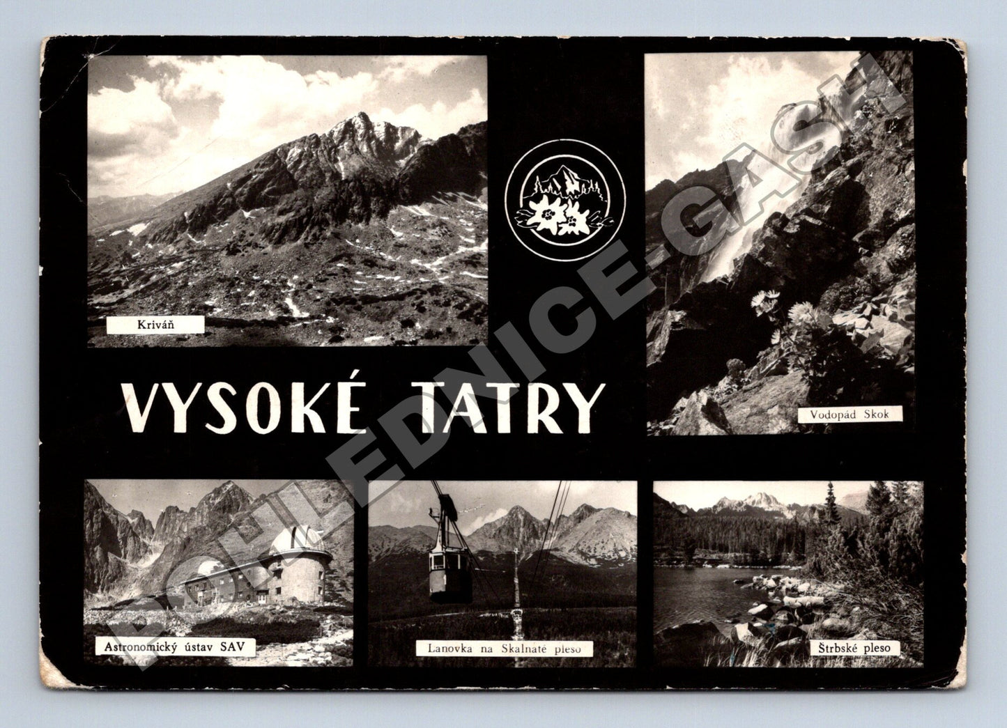 Pohlednice Slovensko Vysoké Tatry, různé motivy 1958 (M35836)
