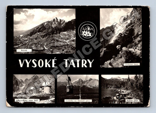 Pohlednice Slovensko Vysoké Tatry, různé motivy 1958 (M35836)