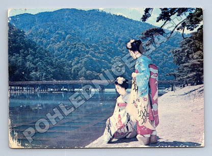 Pohlednice Japonsko Maiko dívky Kjóto 1975 (M35839)