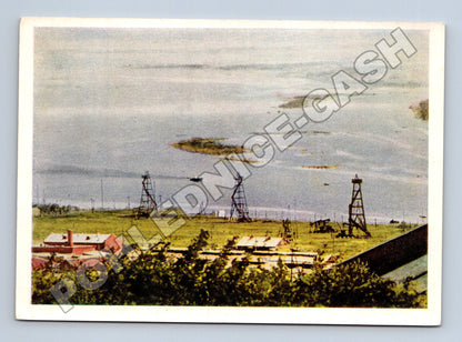 Pohlednice SSSR Volga těžba ropy 1964 (M35857)