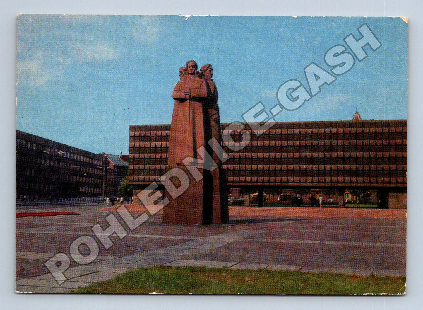 Pohlednice Rusko a SSSR Riga památník Rudých střelců 1973 (M35861)