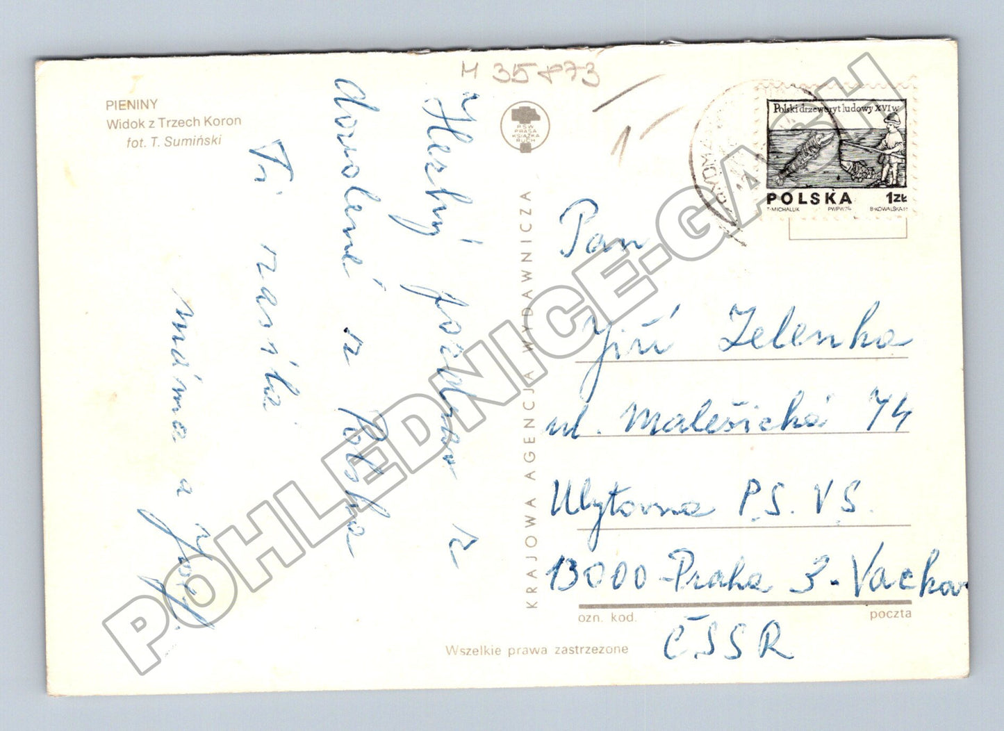 Pohlednice Polsko Pieniny Trzy Korony (M35873)