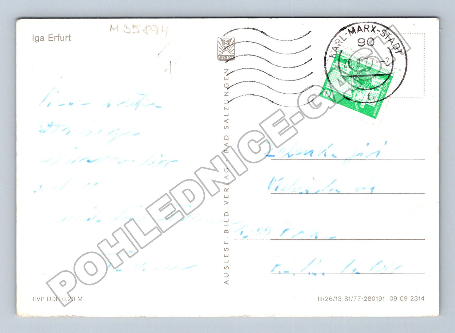 Pohlednice Německo Erfurt IGA květinová zahrada 1977 (M35874)