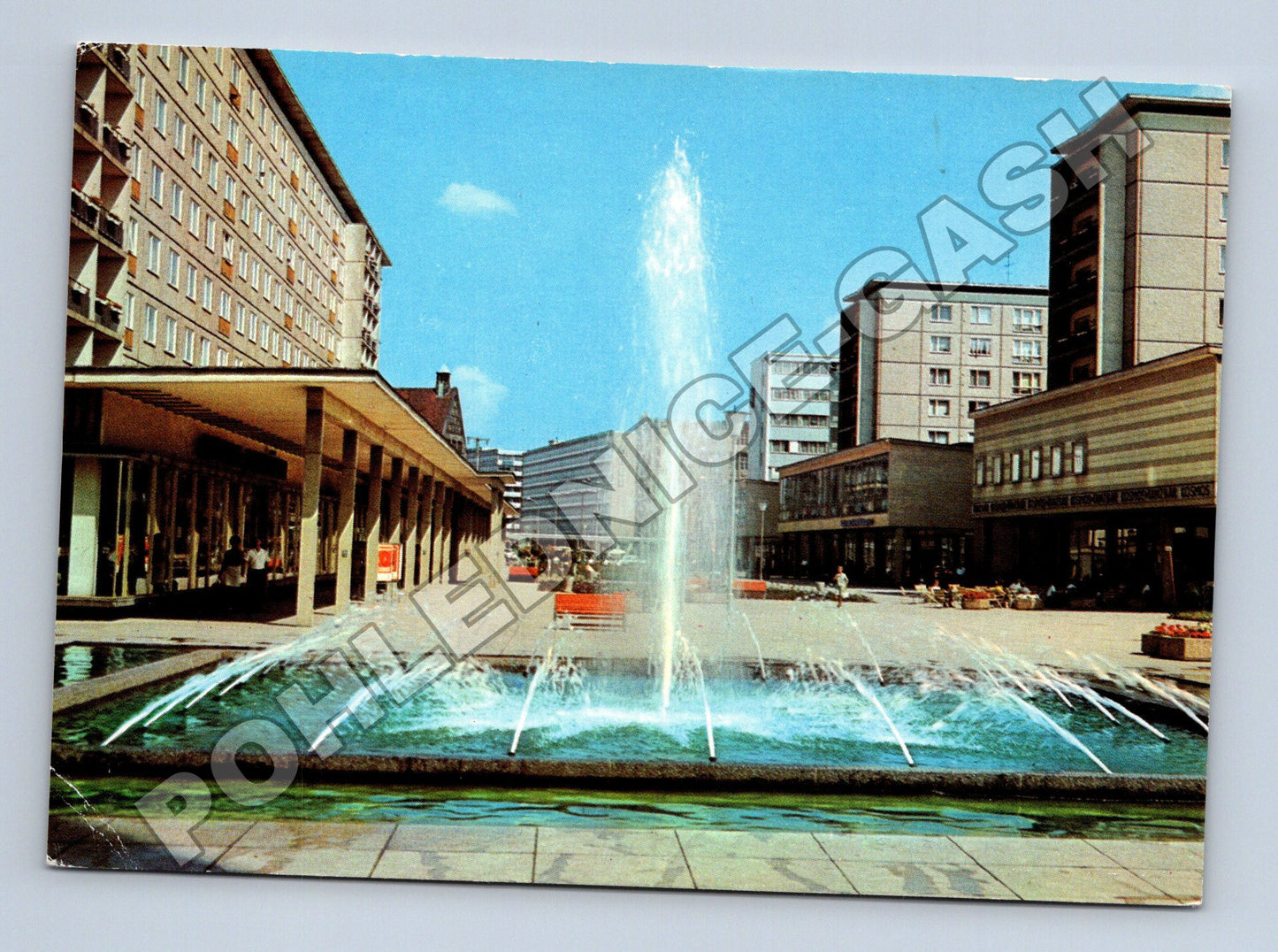 Pohlednice Německo Karl-Marx-Stadt Rosenhof fontána 1970 (M35885)