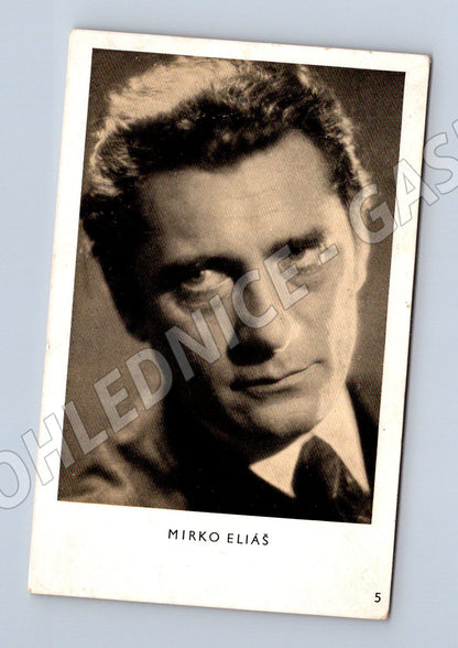 Pohlednice Mirko Eliáš retro portrét (M3590)