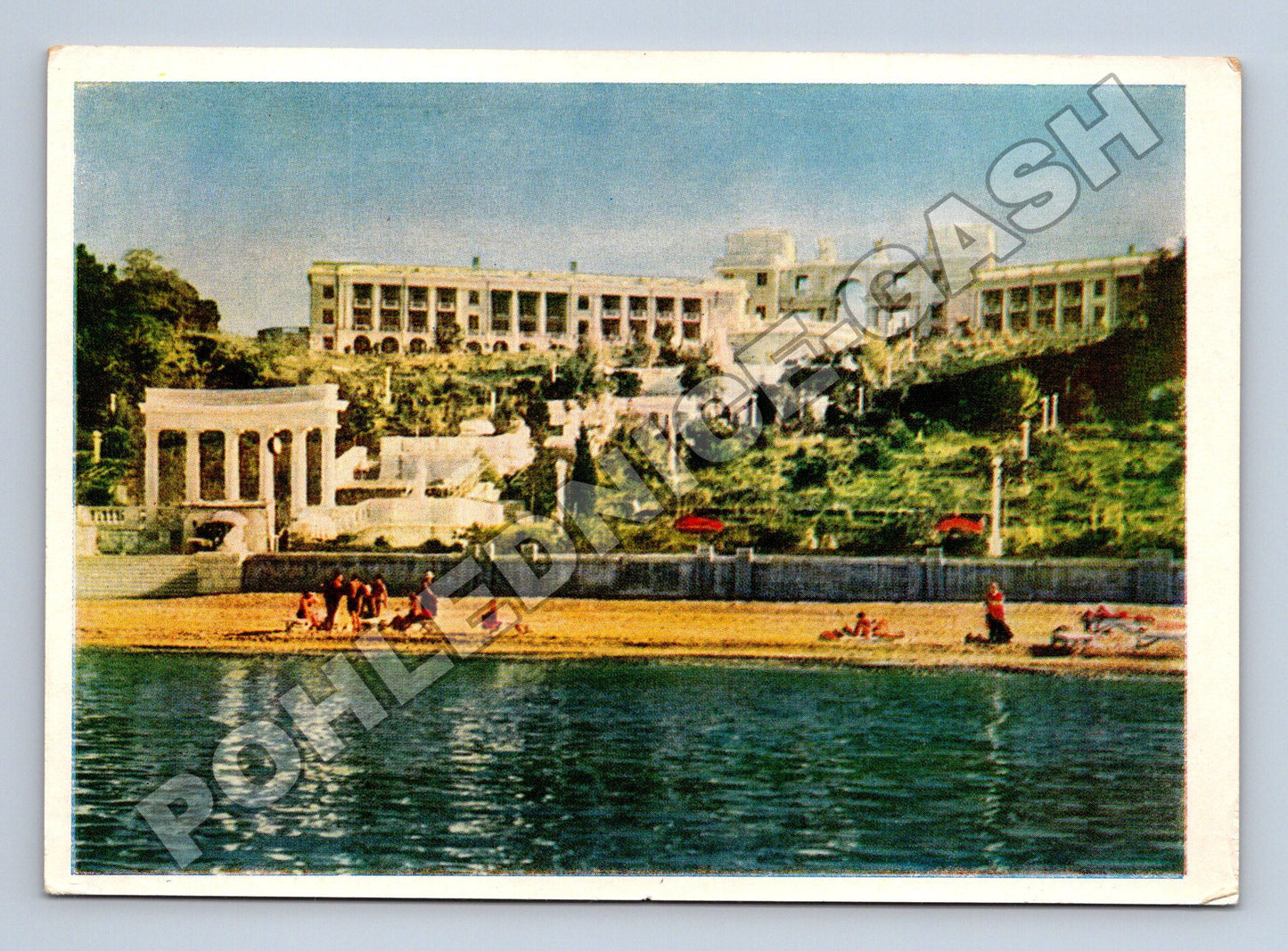 Pohlednice Rusko Nové Soči pláž 1963 (M35902)