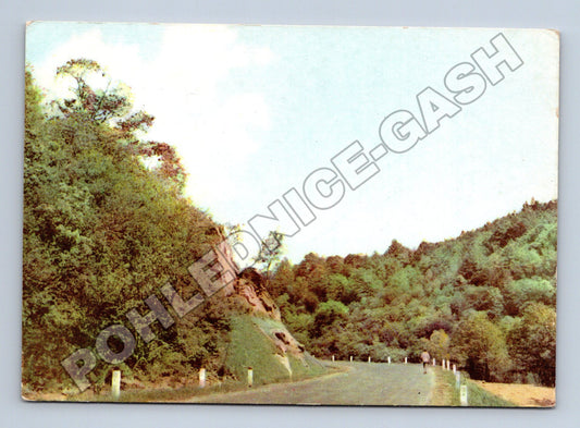 Pohlednice Polsko Bieszczady horská cesta 1965 (M35905)