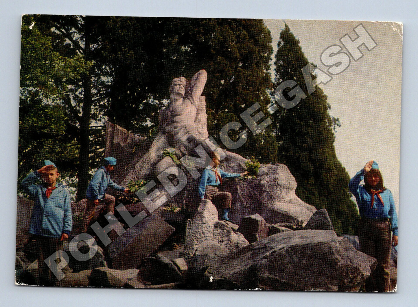 Pohlednice Rusko Artek Památník Neznámému námořníkovi 1973 (M35914)