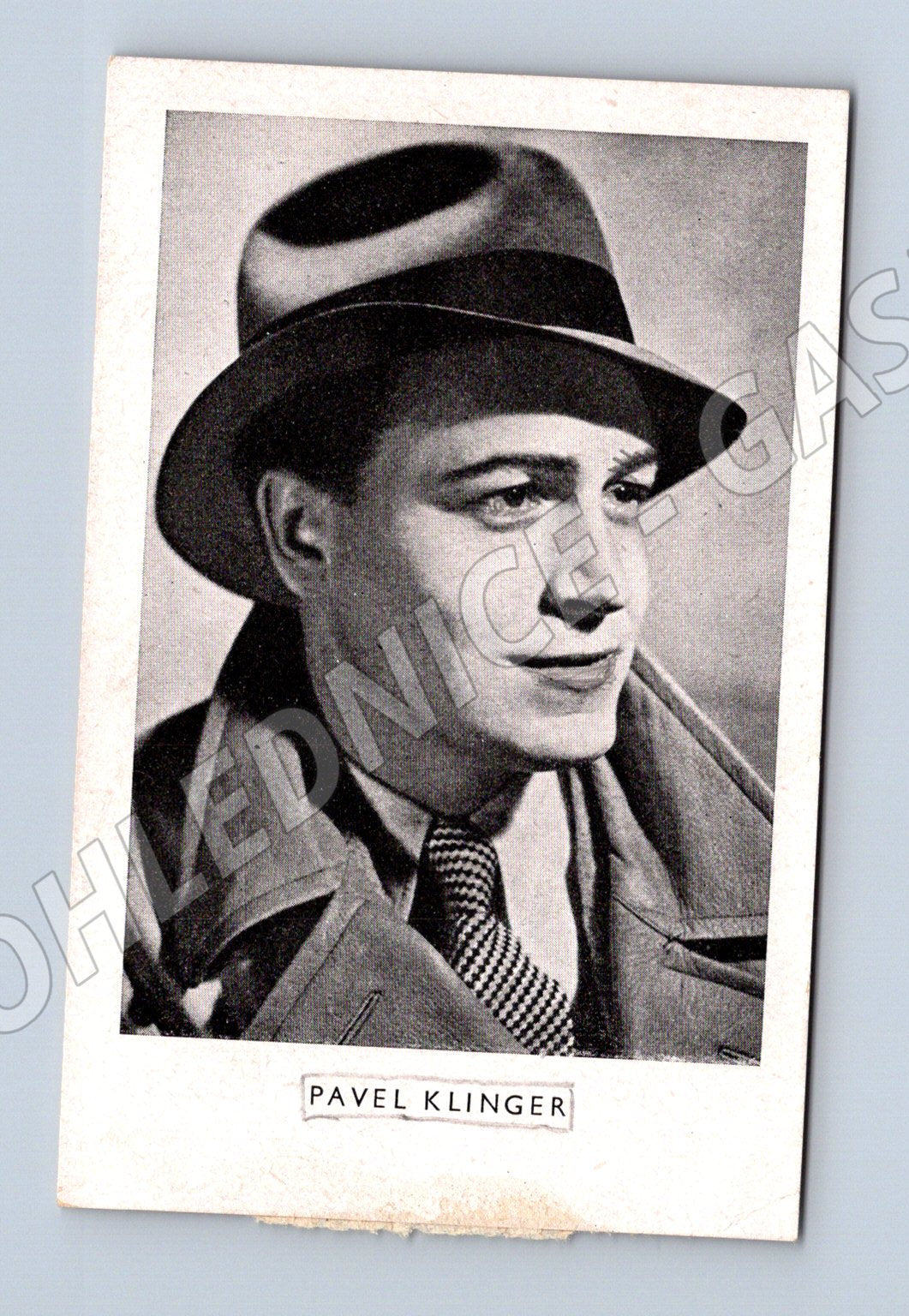 Pohlednice herec Pavel Klinger čb portrét (M3593)