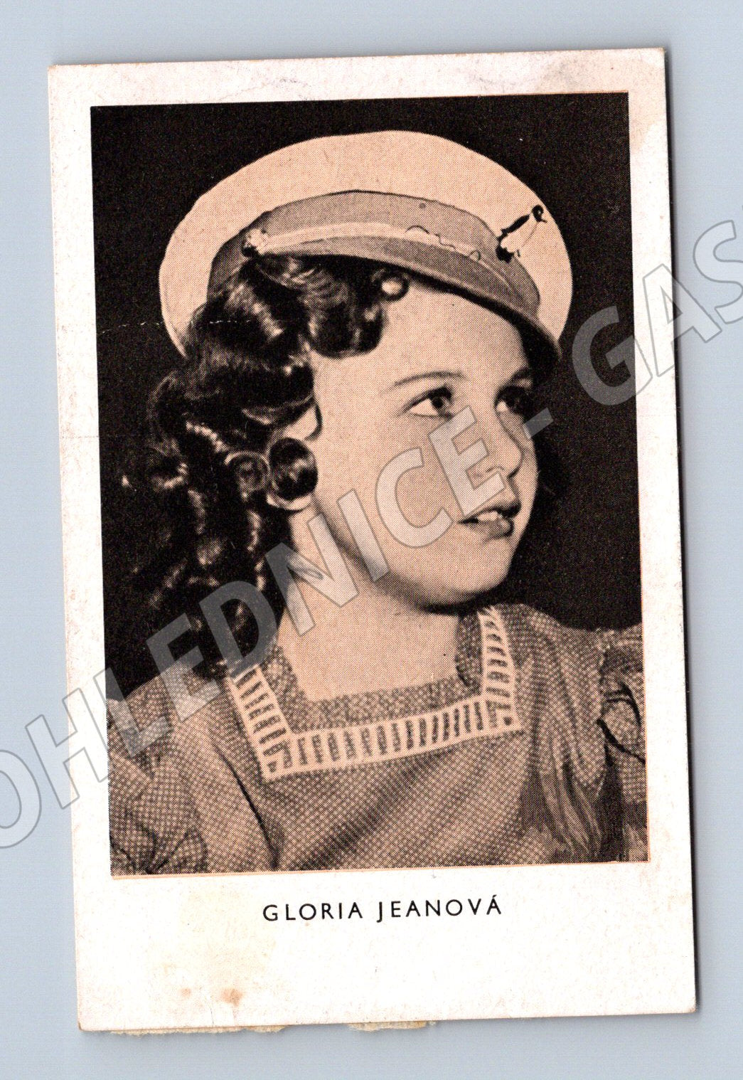 Pohlednice Gloria Jeanová portrét sběratelská (M3594)