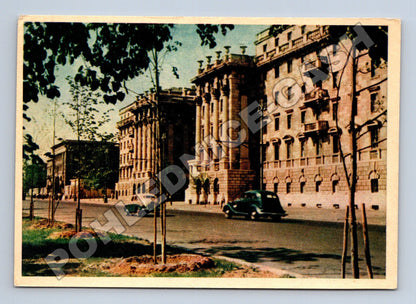 Pohlednice Rusko Moskva Leningradské šosse 1957 (M35940)
