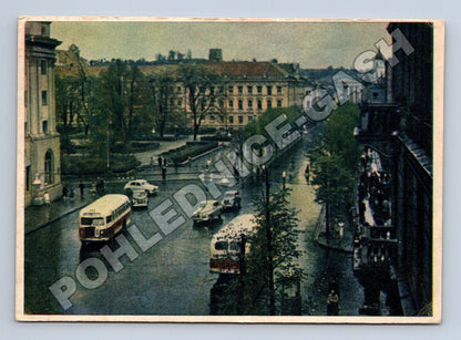 Pohlednice SSSR Vilnius náměstí 1955 (M35949)