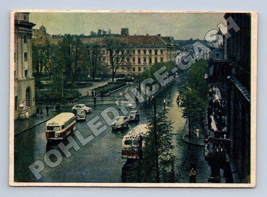Pohlednice SSSR Vilnius náměstí 1955 (M35949)