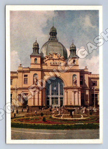 Pohlednice Ukrajina Lviv hlavní nádraží 1960 (M36010)