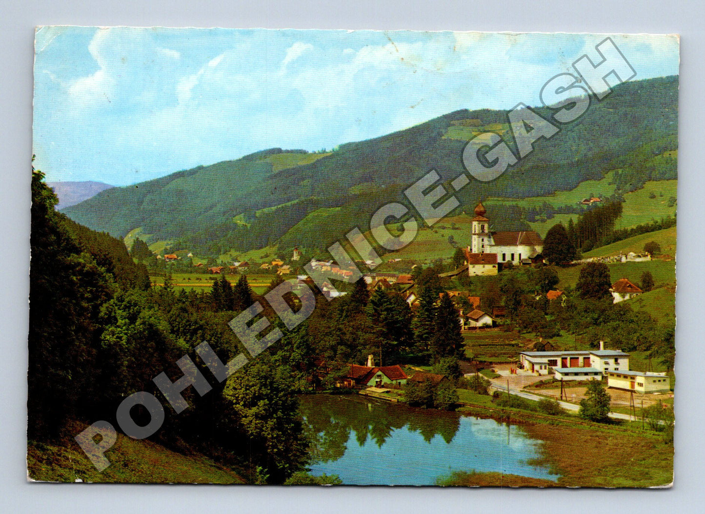 Pohlednice Rakousko Stanz im Mürztal vesnice 1986 (M36019)