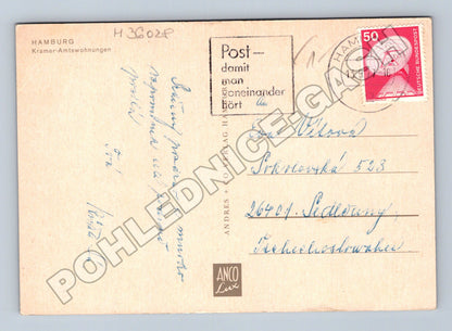 Pohlednice Německo Hamburg Kramer-Amtswohnungen 1977 (M36028)