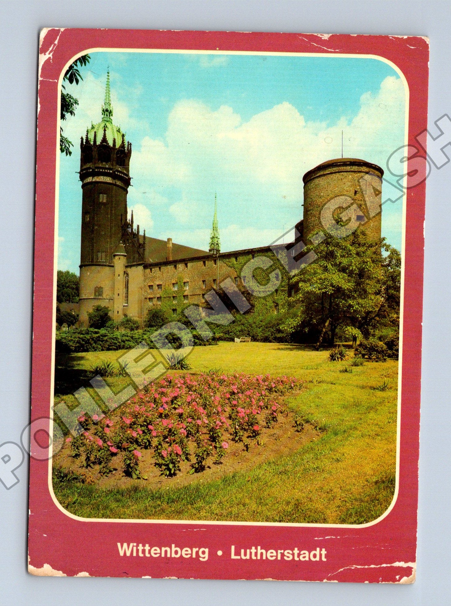 Pohlednice Německo Wittenberg zámek a zámecký kostel (M36030)