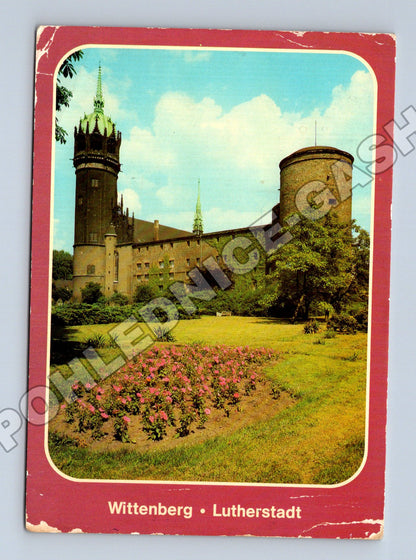 Pohlednice Německo Wittenberg zámek a zámecký kostel (M36030)