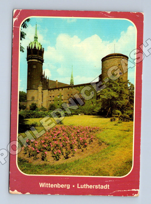 Pohlednice Německo Wittenberg zámek a zámecký kostel (M36030)